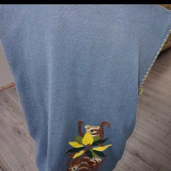 VINTAGE wool blend monkey vest - Picture 6 of 9
